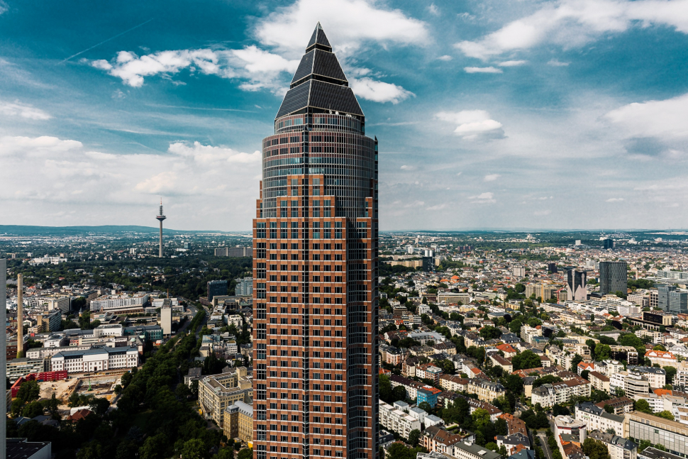 Luftbild Messeturm Frankfurt am Main