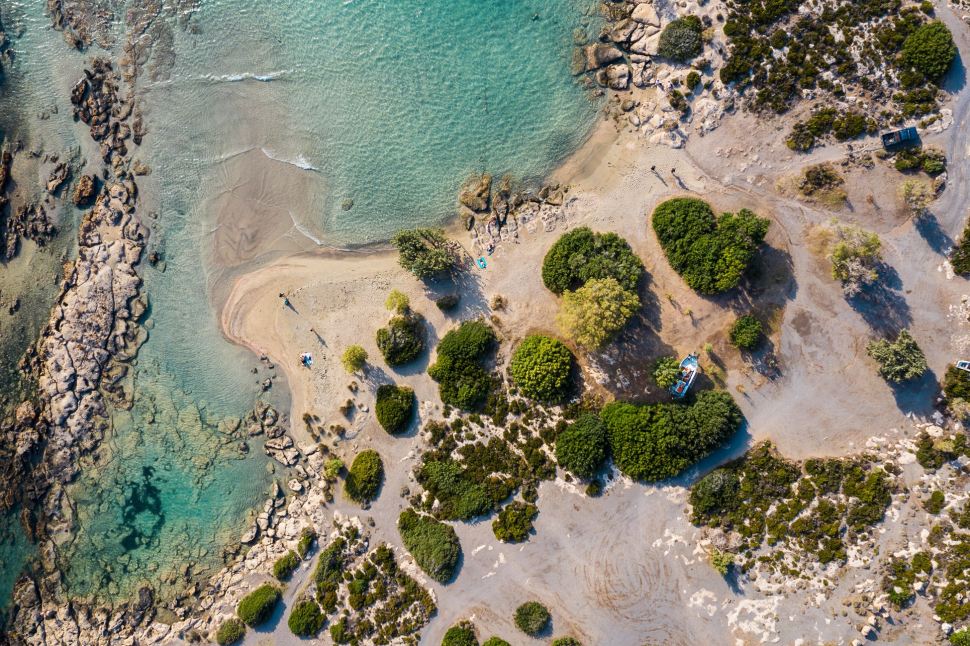 Luftbild Elafonissi Beach