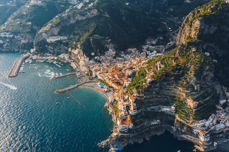 Luftbild Amalfi & Atrani