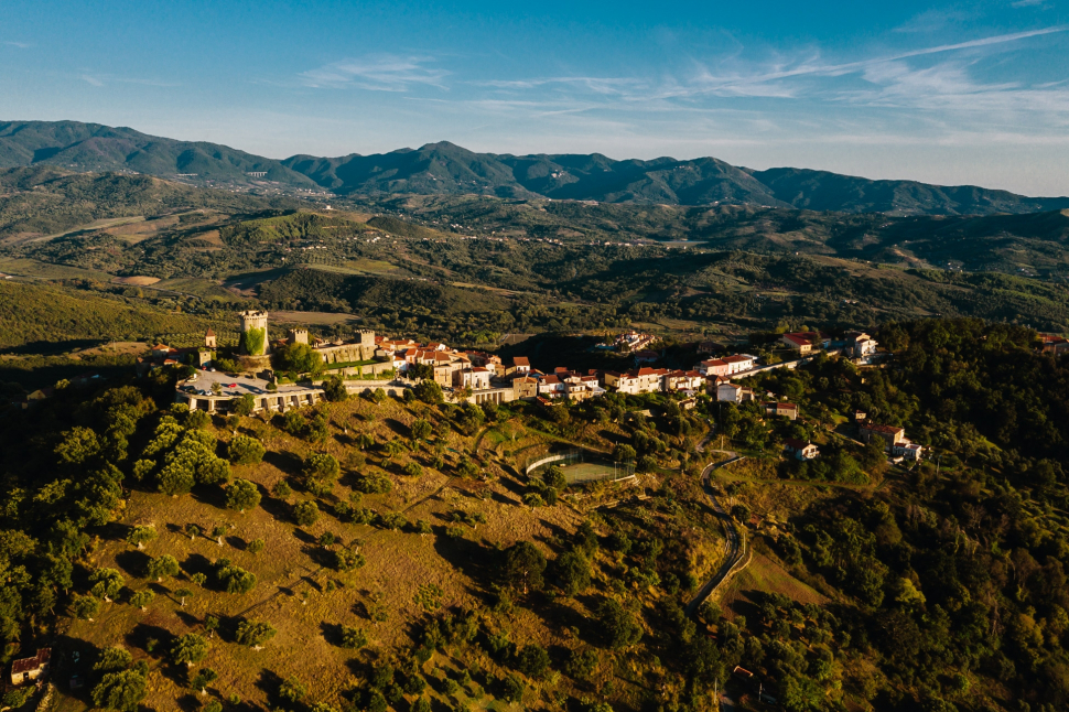 Luftbild Castelnuovo Cilento